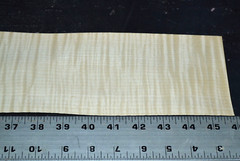 Curly Maple Raw Wood Veneer Sheet 4 x 45 inches 1/42nd 4669-71