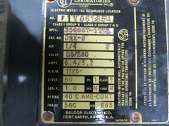 💥BALDOR 1/4 HP EXPLOSION PROOF AC MOTOR 115/230V 1725 RPM 1 PHASE 1.0 SF 56C FR