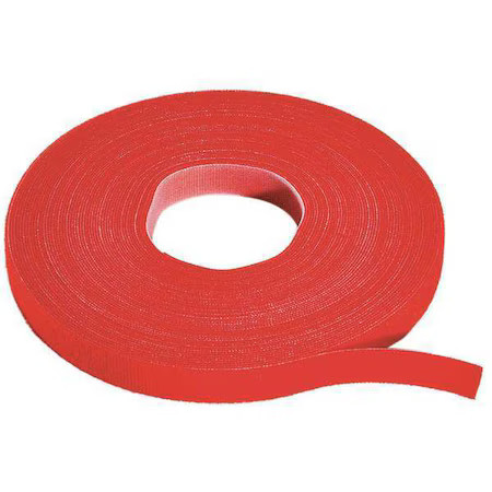 Rip-Tie W-75-1Rl-Rd Cable Tie Roll, 75 Ft L, Red, Nylon, Polyethylene, 50 Lb