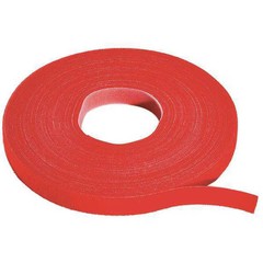 Rip-Tie W-75-1Rl-Rd Cable Tie Roll, 75 Ft L, Red, Nylon, Polyethylene, 50 Lb