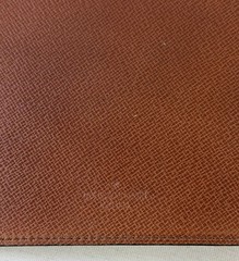 Vintage LOUIS VUITTON Monogram Canvas Agenda Calendar Cover Medium Brown