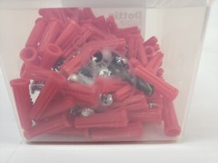 Bx/100 L.H. Dottie K6COTP Anchor Kit #22 Anchor, 10×1″ Machine Screw, 1/4″ Drill