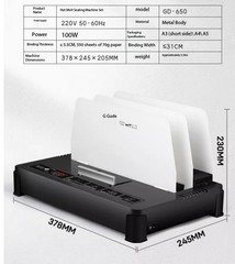 650 Hot Melt Binding Machine – Small File A4 Hot Melt Adhesive Binding Machine
