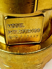 Kidde-Fenwal 81-872442-000 Brass Discharge Head, Grooved Nut for ADS and CO2