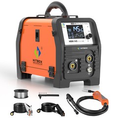 Hitbox 4IN1 MIG Welder Spool Gun/MMA/Gasless/Lift TIG Welding Machine 110V 220V~