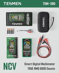 Tsm599 Smart Digital Multimeter Trms 6000 Counts Voltage Tester Volt Meter With