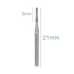 Dental Carbide Burs FG 169L 21mm For High Speed Handpiece 1.6mm Taper Fissure