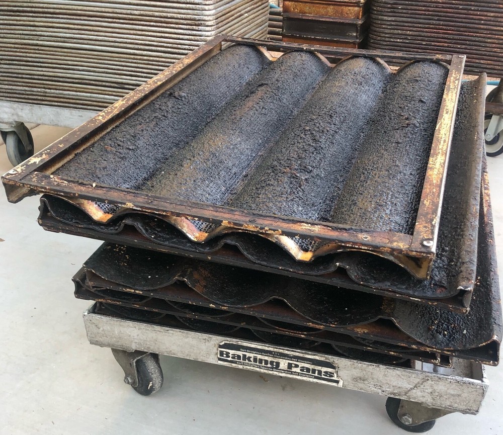 Commercial Baguette Pan 4 Loaf Size 25.75 x 3.78 Heavy Duty Perforated 26×18