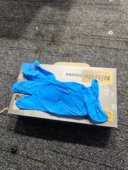 10 Pack of 100 S Supplies Nitrile Gloves Large Blue Allergy Free Non-Sterile