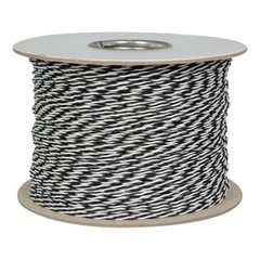 24 AWG Stranded Twisted Pair Cable Hook-up Wire 1000 Feet Black White