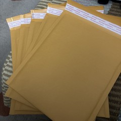 (10-each) #2, 8.5”x12” Kraft Bubble Padded Envelope Mailers with peel/stick seal