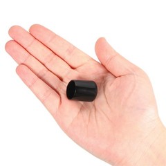 Pack of 12 5/8″ ID Round Rubber End Caps Flexible Rubber Bolt Covers Black