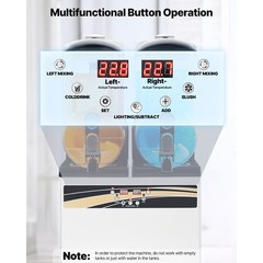 Commercial Slushy Machine 15Lx2 Tank Margarita Smoothie Cold Frozen Drink Maker