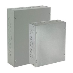 HOFFMAN ASE6X6X3 Enclosure,Metallc,6In.H x 6In.W x 3In.D 32FG36