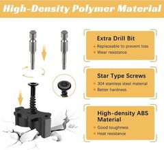 200 Pack Hidden Deck Fasteners for Composite Decking Board, Composite Decking Cl