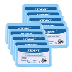 Lot Tubo bucal de ortodóntico oral dental 1st 2nd Molar Roth MBT 022/018
