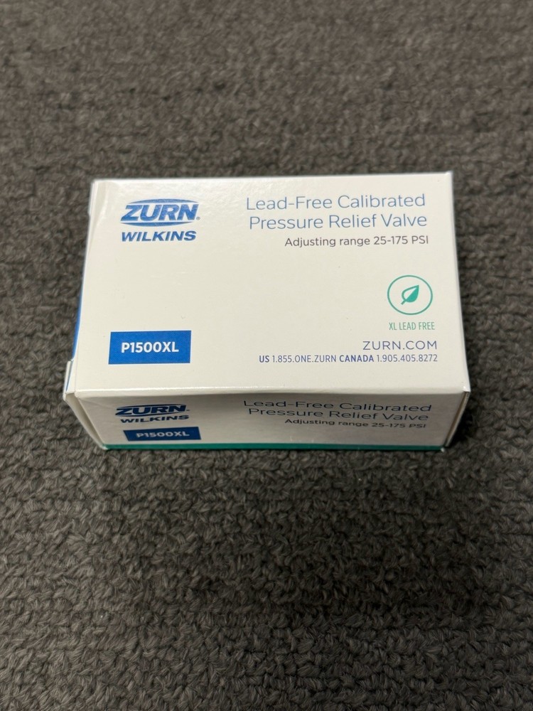 Zurn Wilkins 3/4 P1500XL Lead-Free Calibrated Pressure Relief Valve 25-175 PSI