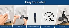 Hook and Loop Cable Ties, Under Desk Cable Management, Self Adhesive Cable Clips
