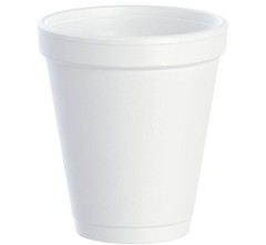 Dart 6J6 6 oz White Foam Cups J-Cup Insulated Drink Cup Case of 1,000