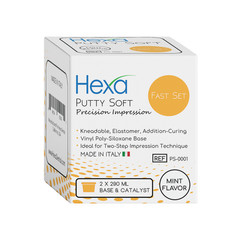 Hygedent PS-0001 Hexa VPS Putty Soft Fast Set Mint Base & Catalyst 290 mL