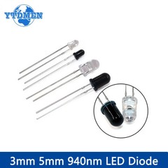 10 Pairs 3MM 5MM 940nm Infrared IR LED Emitter & Receiver Diode Pairs US SHIP