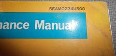 KOMATSU GD705A-4 MOTOR GRADER OPERATION & MAINTENANCE MANUAL BOOK S/N 31001-UP