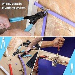 SHALL PEX CLAMP CRIMPING TOOL & CUTTER, ASTM 2098 for 3/8″to1″ US