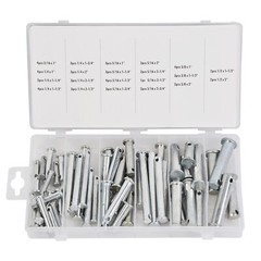Universal 60 Pieces Clevis Pin Assortment 3/32 in,1/8 in and 5/32in Pin Hole