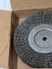 Weiler Wheel Brush: 6″ Wheel Dia, 3/4″ Face Width, 6000 RPM 98535