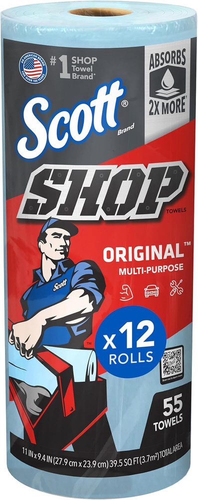 Scott Kimberly-Clark Professional Logistics Supply 75130KC Scott Shop Towels Blu