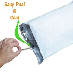 White Padded Poly Bubble Mailer Padded Envelopes, Waterproof Protective Self Sea