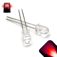 10 LED 5mm Red Extra Fast Flashing Blinking Strobe Ultra Bright LEDs 6Hz Arduino