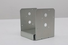 2 Pack 8×8 Post Base for Concrete, Pergola Black Brackets Kit w/ 1-Inch Standoff