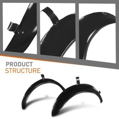 Fender Flares Wide Body Kit Chevy Corvette C3 1968-1979 Textured Black 4PCS