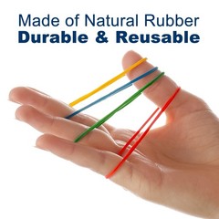 600PCS Elastic Sturdy Rubber Bands Multicolor