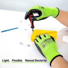 Manusage Safety Work Gloves – Protective Glove For Men Women – Ultrathin Hand