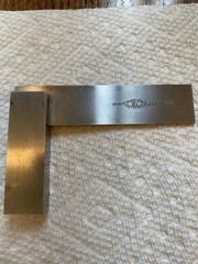 Brown & Sharpe Machinist Square No. 540 3″ Blade x 2″ Base Steel Unmarked