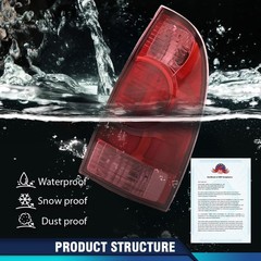 Tail Light Taillight Assembly w/o Bulbs Compatible with Toyota Tacoma