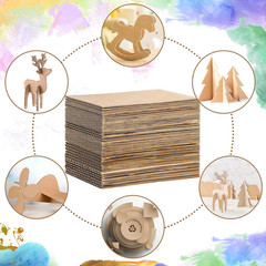 50 Pack Corrugated Cardboard Sheets Flat Hard Cardboard Inserts Back to School C