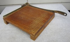 Vintage INGENTO No. 4 12″ PAPER TRIMMER Cutter SOLID WOOD