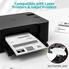 100 Full Sheet Shipping Labels 8.5×11 Self Adhesive Blank Paper for Laser Inkjet