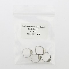 Orthodontic Pre-Welded 1st Molar Bands Roth .022 Buccal Tube Single 29-43+