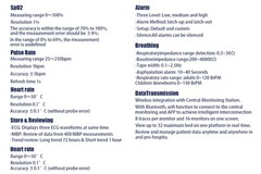 7‘’Vital Signs Monitor Patient Monitor ECG/NIBP/TEMP/RESP/SPO2/PR