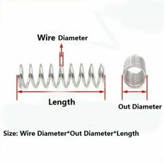 30 Pcs Small Springs Compression Spring Steel Wire Dia.0.3mm-0.5mm OD 2mm-10mm