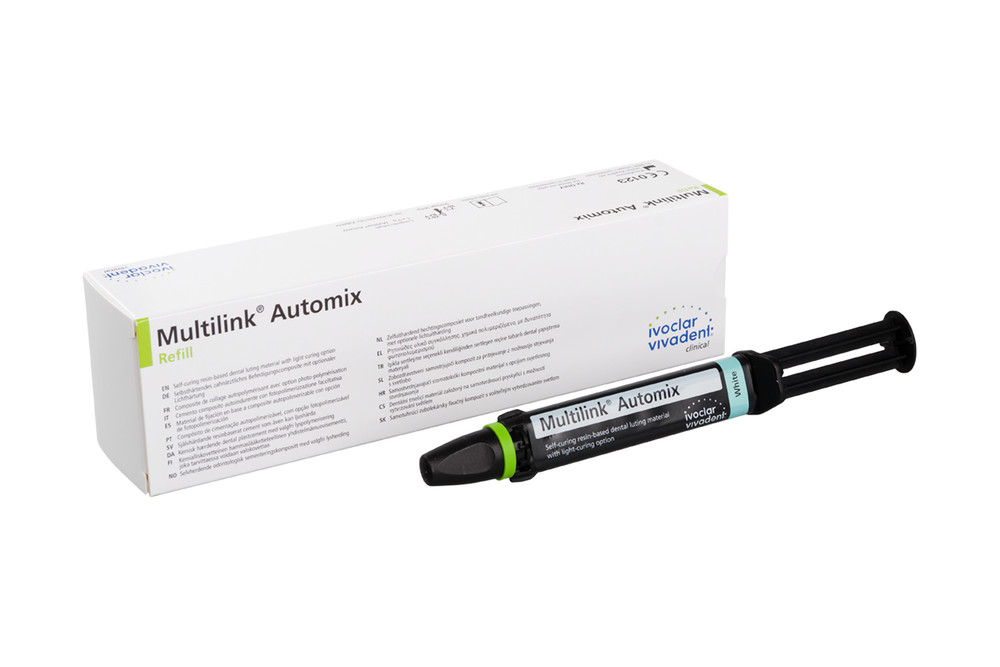 *1-Pack* Ivoclar Vivadent Multilink Automix Refill White 9g 15 Tips 645952
