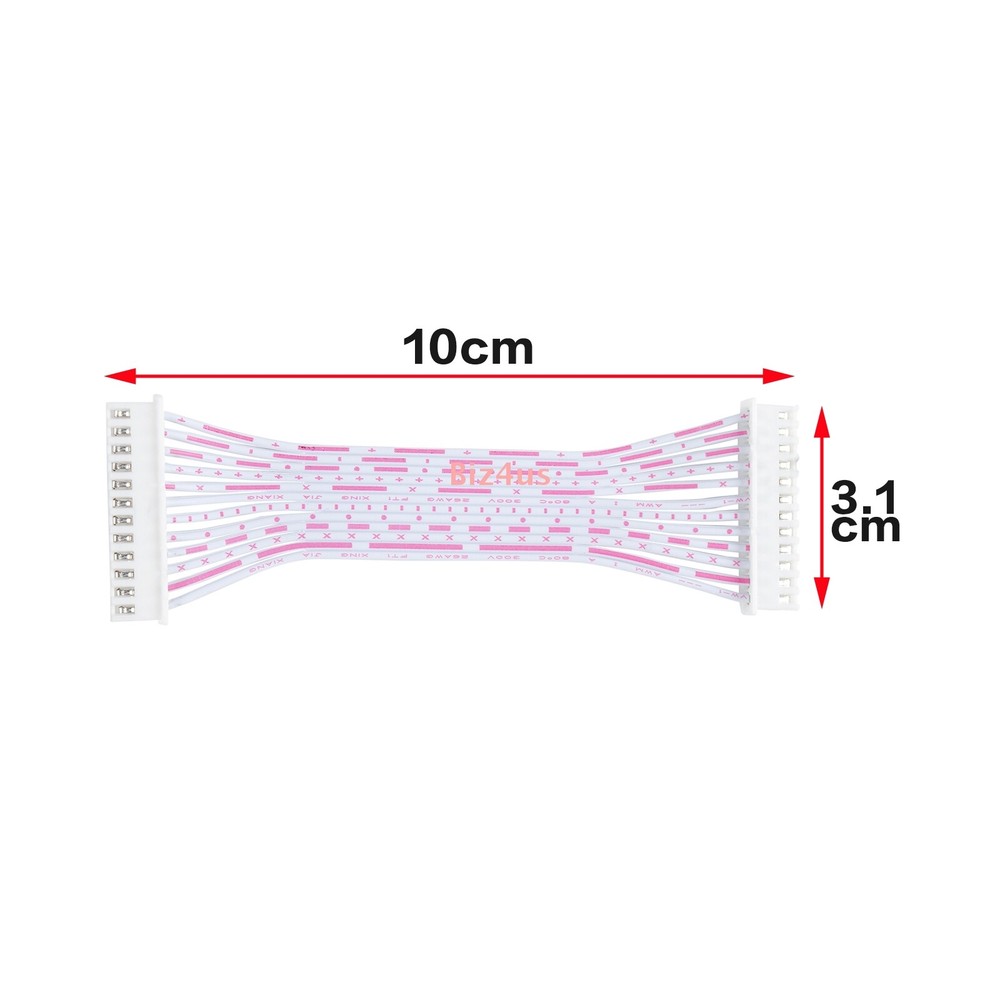 JST-XH 2.54mm Pitch Connector Cable Female to Female PCB Wire 12 Pin 10/20/30cm