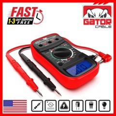 Digital Multimeter AC DC Voltmeter Ammeter Ohmmeter Volt Tester Meter 9V Power