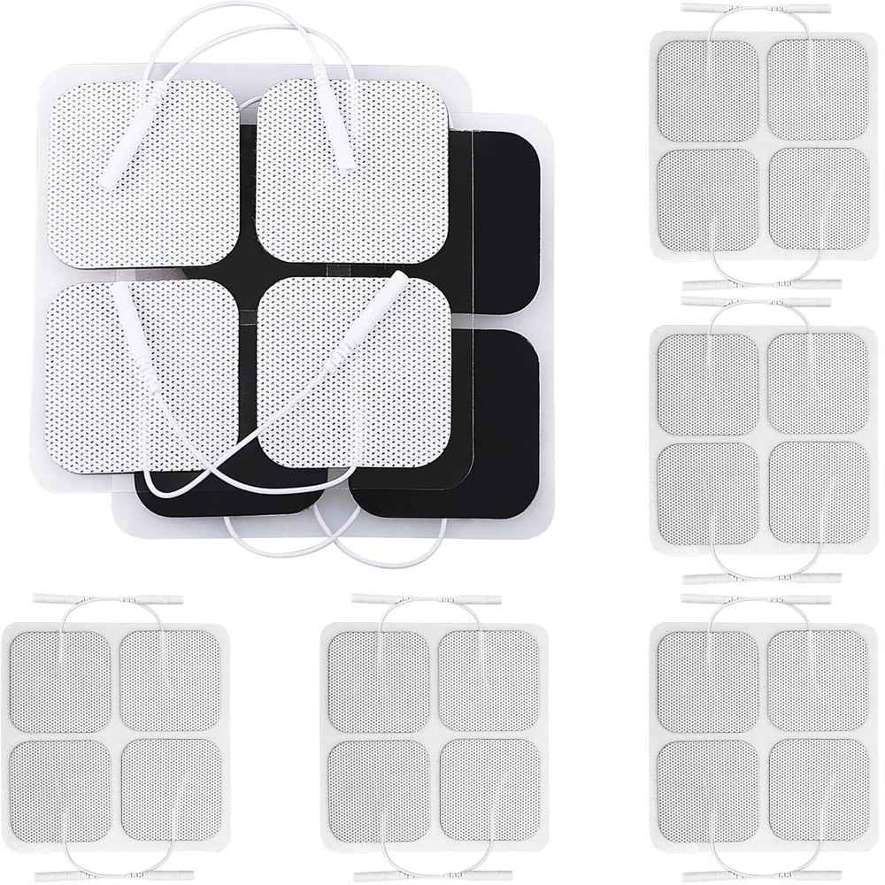 TENS Unit Electrode Pads, 20PCS 2″x2″ Adhesive Electrodes Unit…