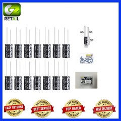 Pack of 15 – 2200uF 16V Aluminum Electrolytic Capacitors 10x20mm Durable Perf…