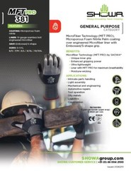 Mft Pro 381 Microporous Foam Nitrile Palm Coated General Purpose Safety Glove Wi